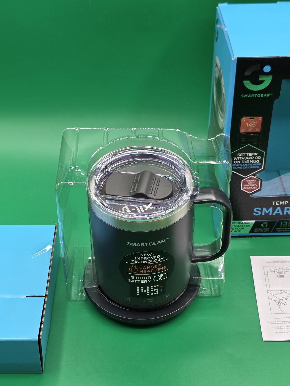 Smart Gear Temp Control Smart Mug 14 Oz LED Display App or Touch Control